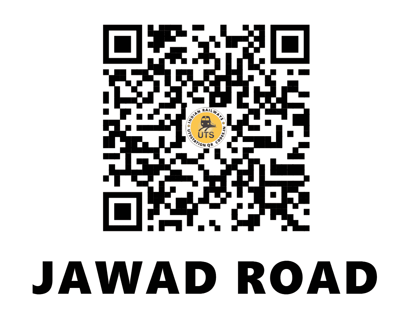 UTS QR Code for JAWAD ROAD - JWO - WR (MADHYA PRADESH)